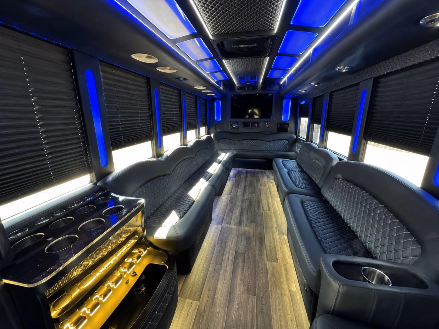 downey wedding party bus rental