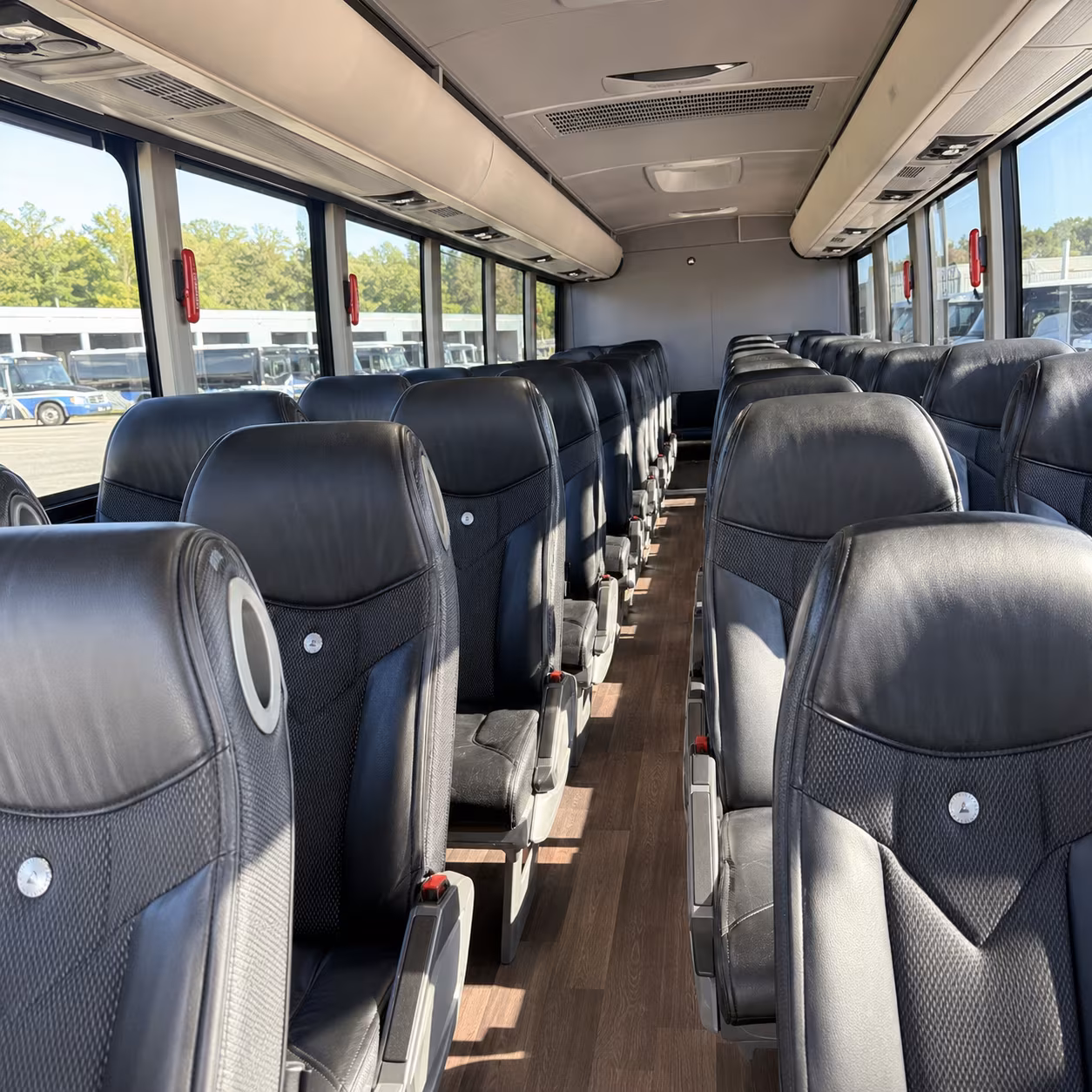 paramount charter bus rental inside