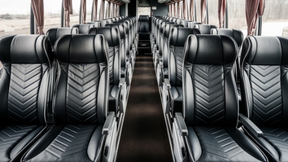 56 passenger charter bus inside norwalk