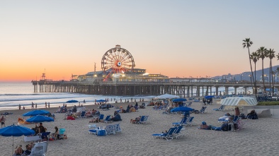 santa monica pier beach